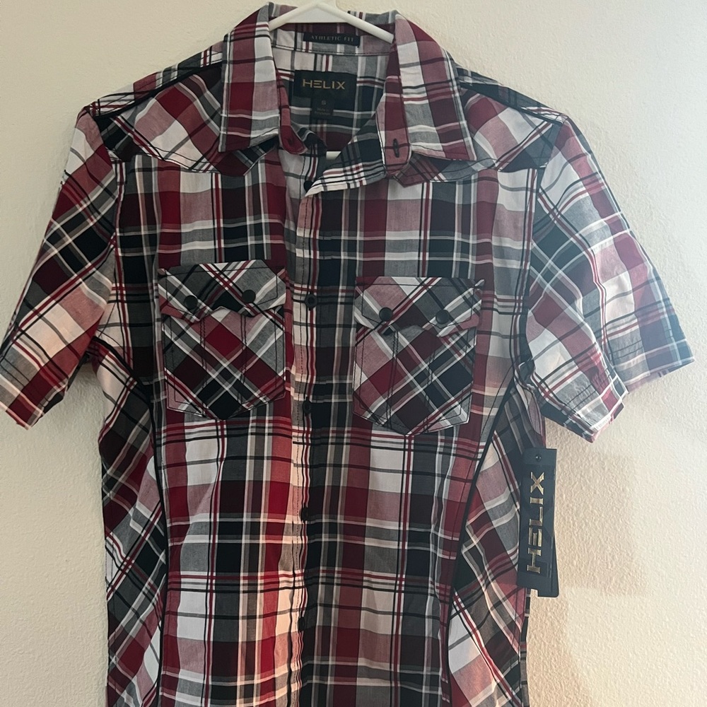 Helix athletic fit buttoned up shirt